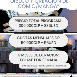 Reserva - Programa “Dibujo y Creación de Cómic/Manga” (2do semestre 2026)